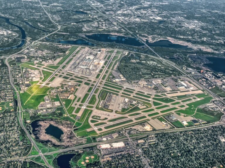 Aerial,View,Of,The,Minneapolis,St.,Paul,International,Airport